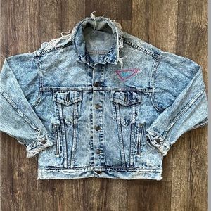 Vintage Levi’s Type 3 Rocker Acid Wash Denim Jacket Lavitz and the bad habitz